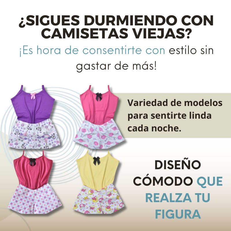 6 Pijamas en Piel de Durazno
